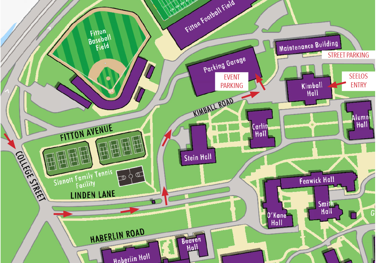 Map to Seelos Theater