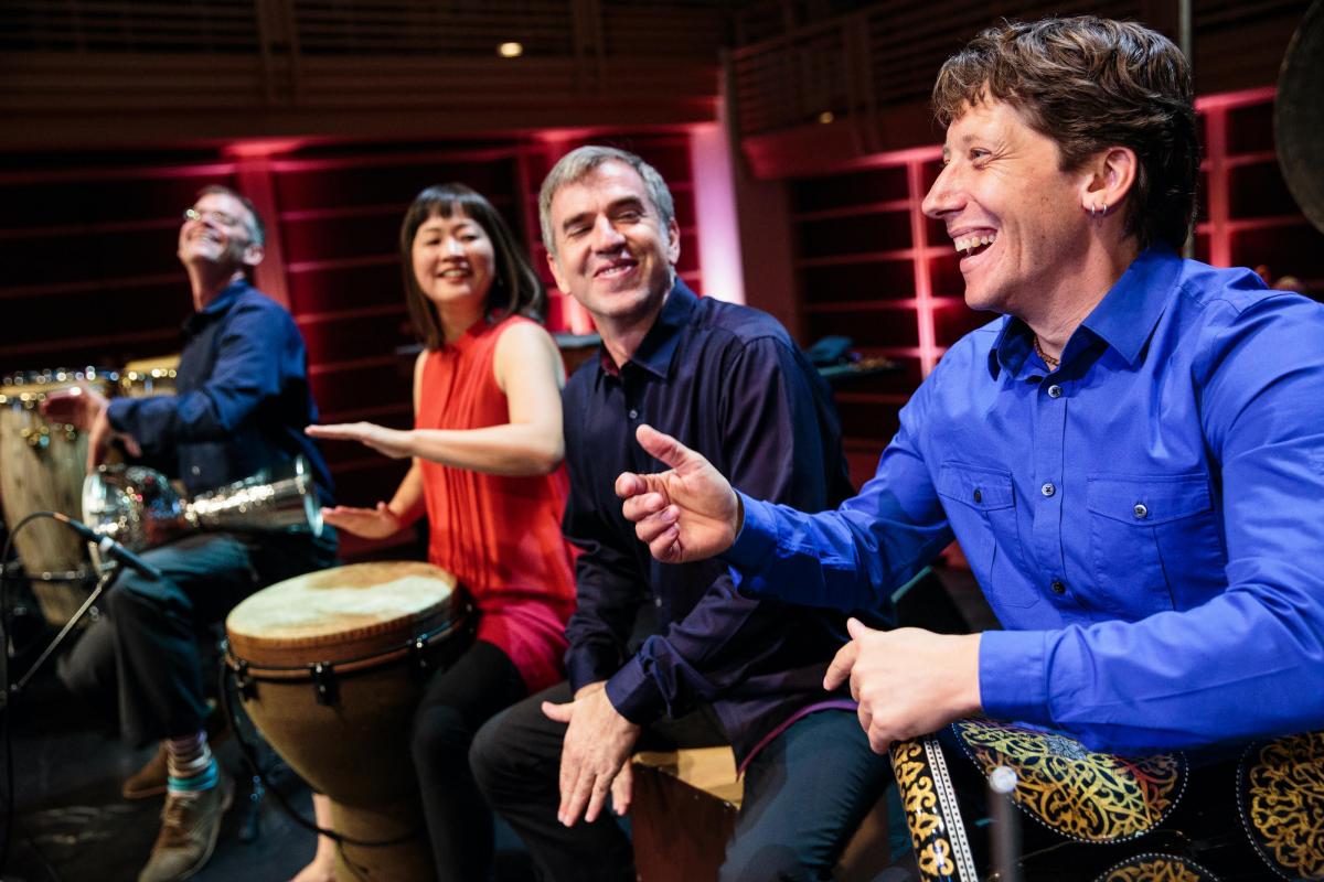 Haruka Fujii, Joeseph Gramley, Shane Shanahan and Mark Suter in performance