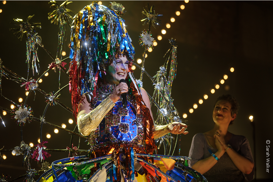 Taylor Mac performs on stage