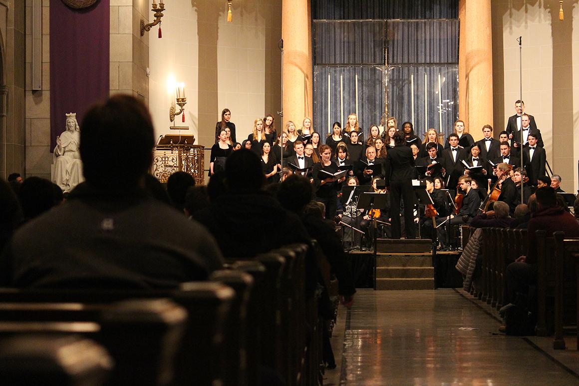 college choir in chapel