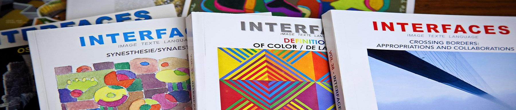 covers of past interfaces hard copy booklets