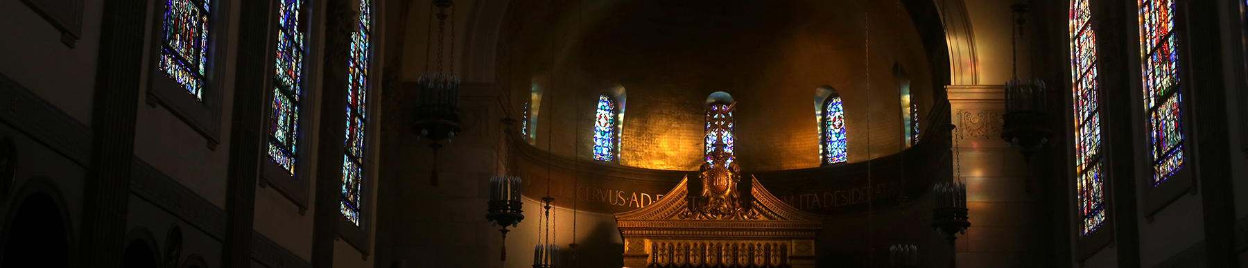 holy cross st. joseph chapel stained glass 