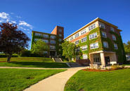 exterior view of healy hall