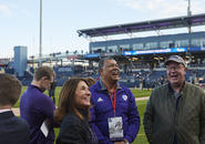 Holy Cross vs Colgate football game played at Polar Park.