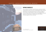 Reflections on how Nipmuc lived and still live on the land we call College Hill.