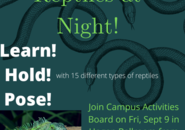 CAB Reptiles at Night Event