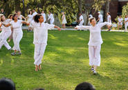 Student and community dancers perform at Holy Cross