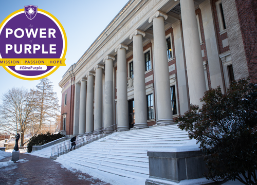 Dinand Library with the Giving Day 2022 Logo in the left-hand corner