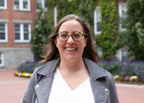 Sarah Klotz, assistant professor of English. Photo by Avanell Chang