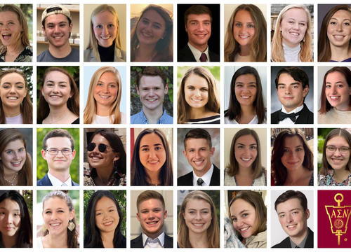 photo collage, Alpha Sigma Nu recipients