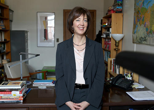 Cynthia Hooper, associate professor of history and director of Russian and Eastern European Studies. Photo by Tom Rettig