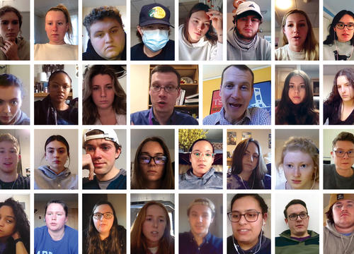 screenshot of class on zoom