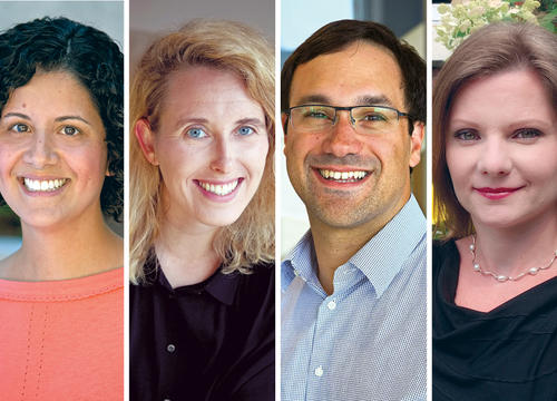 From left to right: L. Gaby Avila-Bront; Melissa Schoenberger; Daniel Tortorice; Olena Staveley-O'Carroll