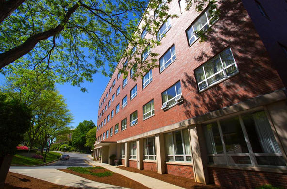 exterior view of Loyola Hall