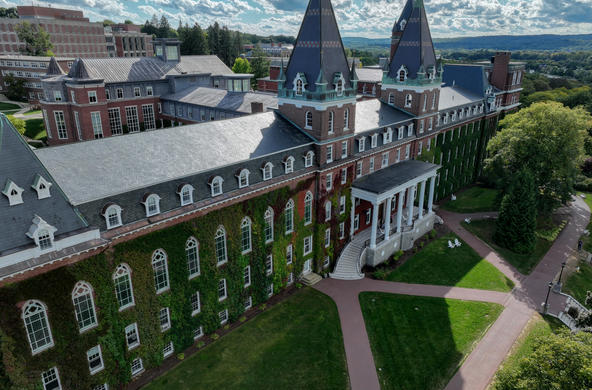 overhead picture of Fenwick Hall