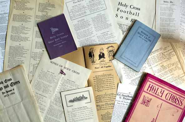 Group of documents found in the Holy Cross Archives 