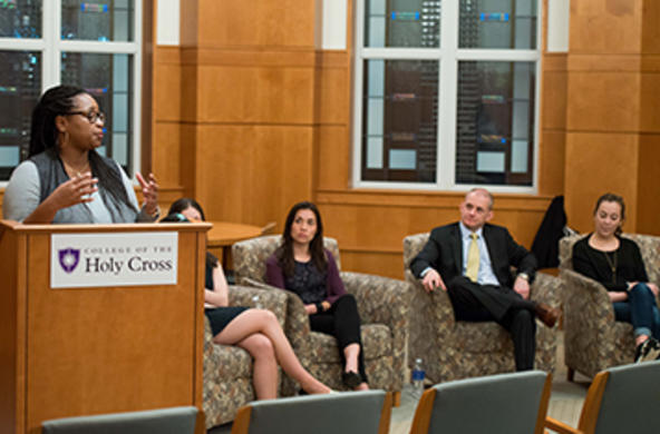 Alumni in Rehm Library