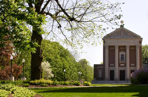 St. Joseph Memorial Chapel at spring