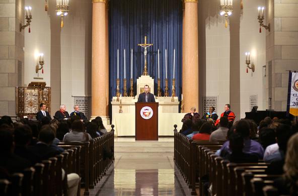 Senior Convocation in St. Joseph Chapel 