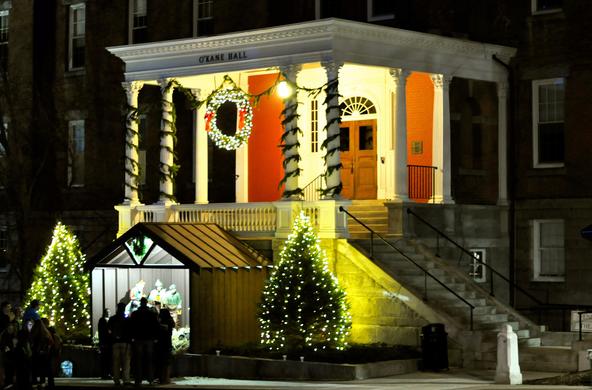 O'Kane Hall at Christmas 