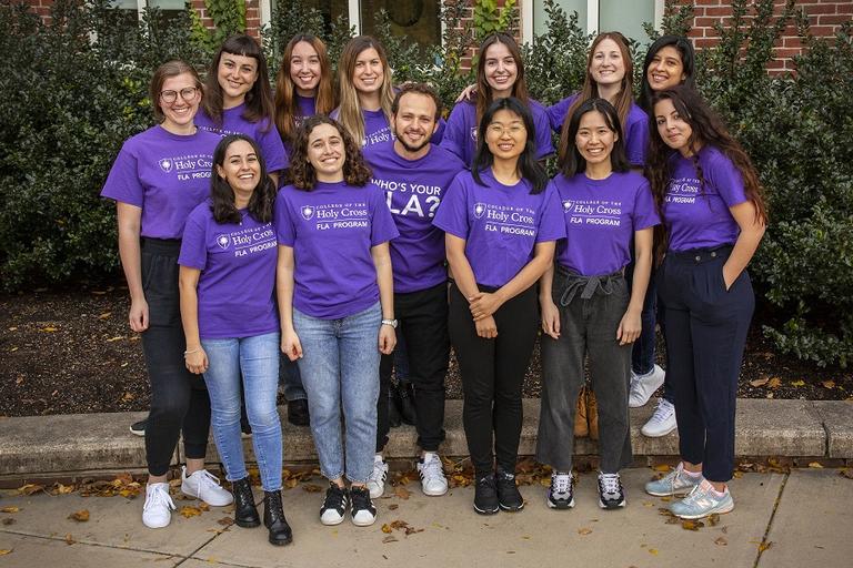 group picture of 21-22 foreign language assistants