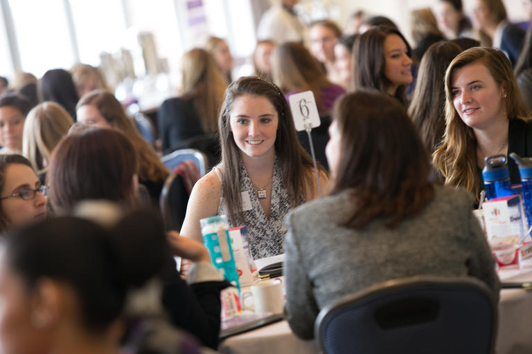 Students at a table