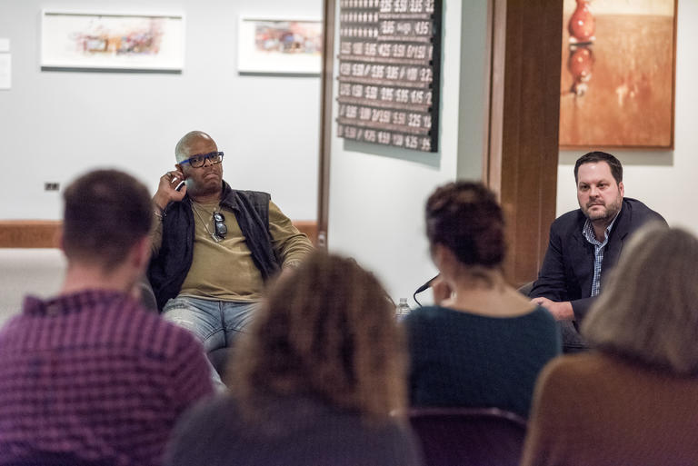 professor daina cheyeene harvey classroom discussion