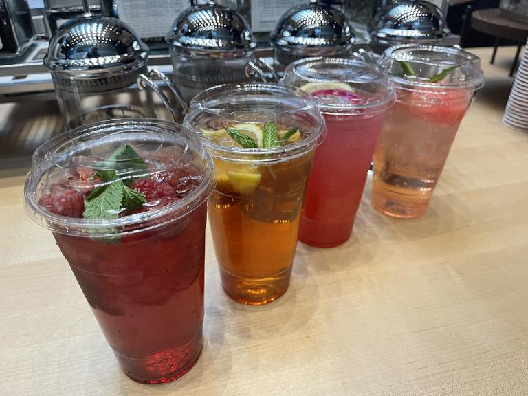 Variety of iced teas