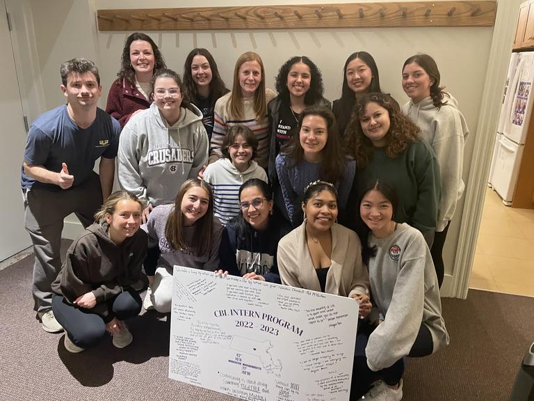 CBL Intern group on retreat