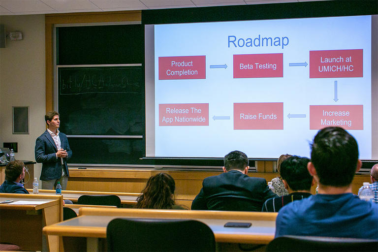 Students in a classroom