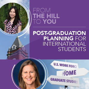 Session title with images of presenters Mirabelle Tseng and Amy Murphy.