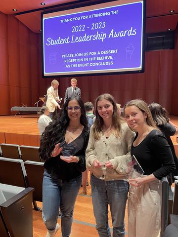 CBL Interns at the Student Leadership Awards