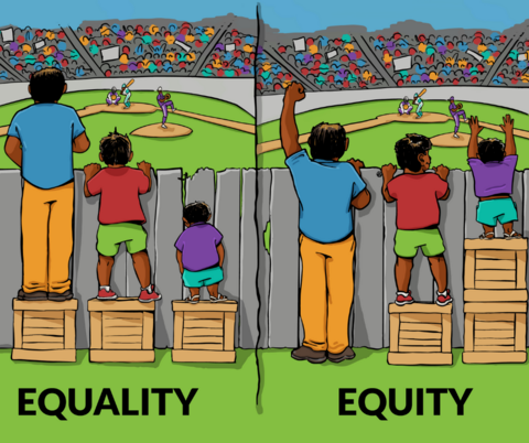 Medical Sociology an illustration of equality vs equity